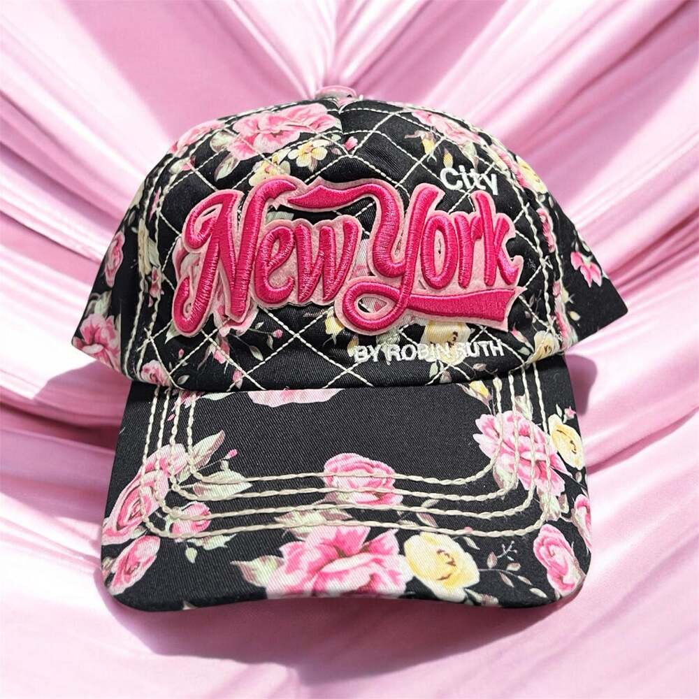 Robin Ruth New York City Floral Quilted Snapback Hat
